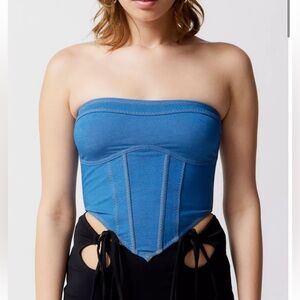 Urban Outfitters Jean Corset Top